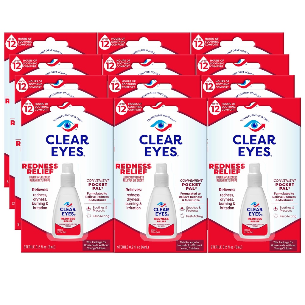 Clear Eyes 12/0.2oz Bottles 