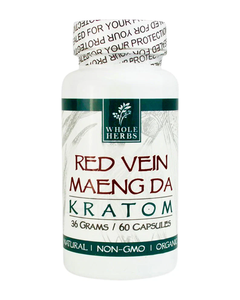 Whole Herbs Red Vain Maeng Da Kratom 60ct