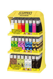 Clipper Reusable Raw Lighter 144ct Display