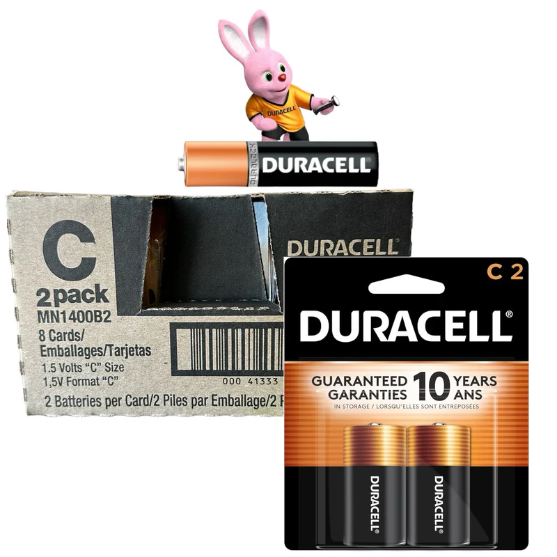 Duracell C 8/2pk Coppertop #MN1400B2
