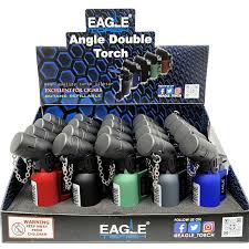 Eagle Angled Double Torch Lighter - PT150AD- 20ct