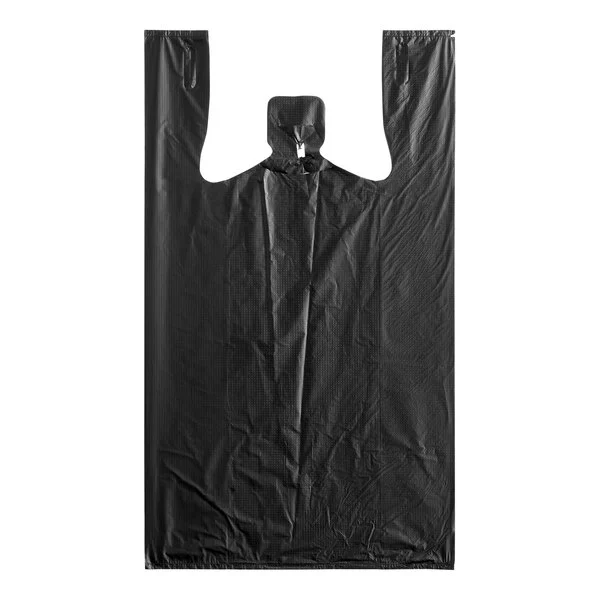 Bag T-Shirt Black MED HEAVY DUTY 10x5x18 / 800ct