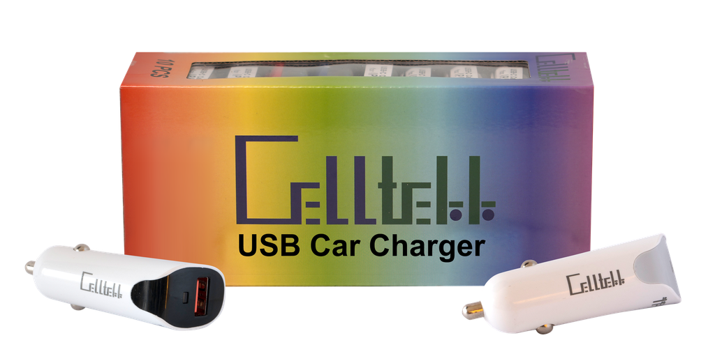 Cell TK Refill 124/229 USB Car Charger - 10ct 3.5 FT