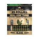 KING PALM 25ROLLIES 8 CT /0.5 GM(REAL LEAF TUBES)