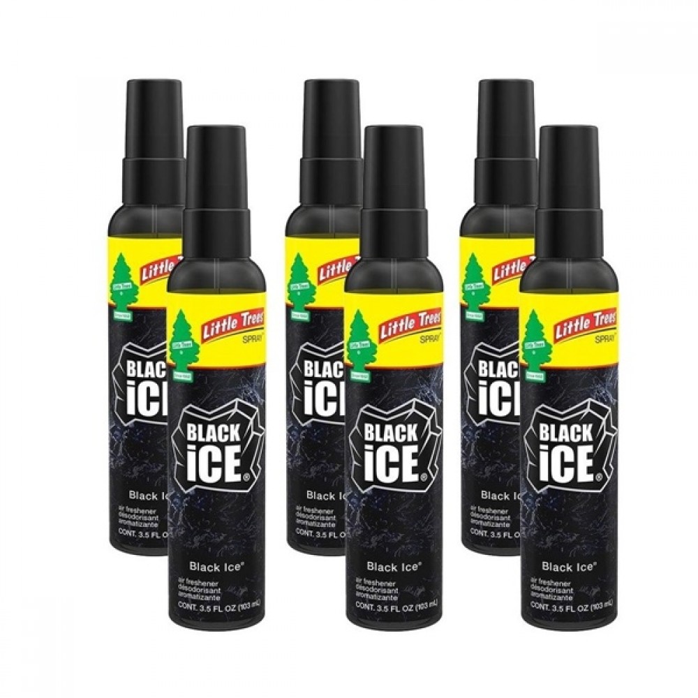 Little Tree Spray Black Ice 3.5oz - 6ct