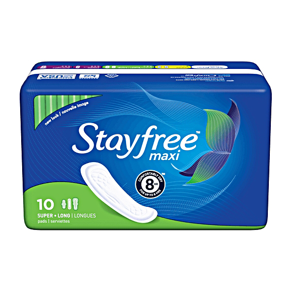 Stayfree Maxi All In One 10 ct Super
