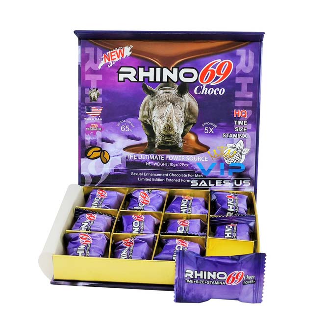 Rhino 69 Choco Sexual Enhancement Chocolate 10G Box of 12