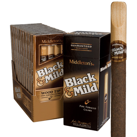 Black & Mild Original  Wood Tip  5ct-10pk (10 pk*5=50 STICK)