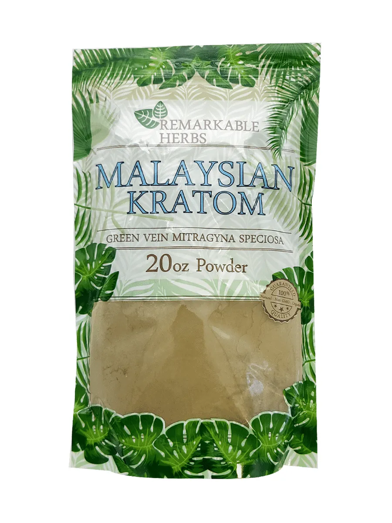 Remarkable  Herbs Malaysian Kratom Green Vein 20oz Powder