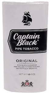 Captain Black Pipe Tobacco 1.5oz (5 pk*1.50 = 7.50oz)