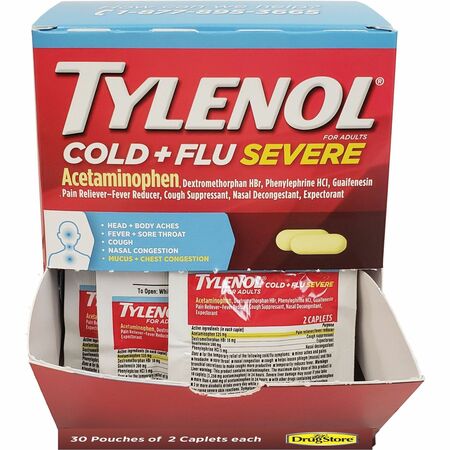 TYLENOL COLD +FLU SEVERE LOOSE 25- 2PK