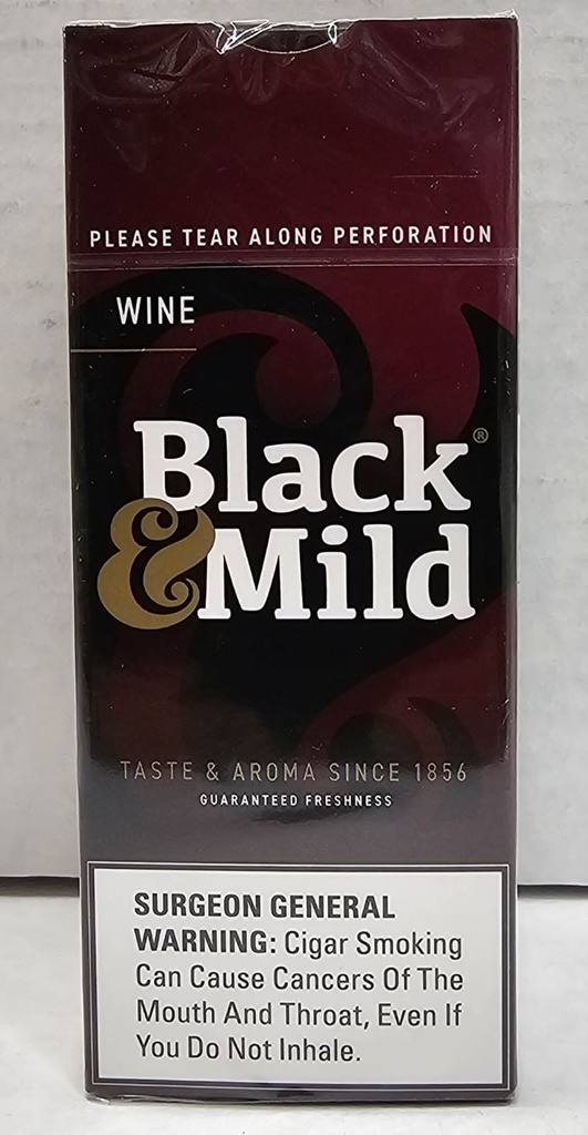 Black & Mild Single WINE Plastic Tip  25ct