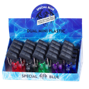 Special Blue Dual Mini Plastic Lighter - 20ct