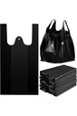 Bag T-Shirt Black SMALL 8X4X16 EX HEAVY DUTY 800ct