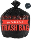 Kraft - Garbage Bags - Black 46G - 100pcs