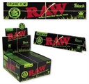 Raw Paper Black organic King Size Slim