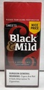 Black & Mild Single Sweet  Plastic Tip  25ct