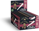 ZIG-ZAG CONES ULTRA THIN MINI 70 'S  8ct
